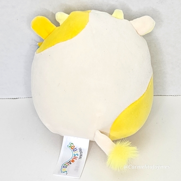 BODIE 💛🐮 5" Yellow Banana Cow Original Squishmallow By Kellytoy ☆ NWT ☆ - Picture 5 of 8